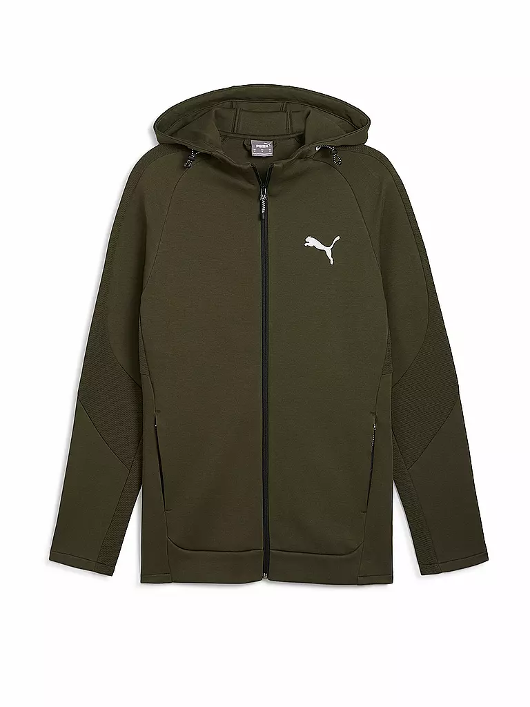 PUMA Herren Kapuzenjacke Evostripe olive